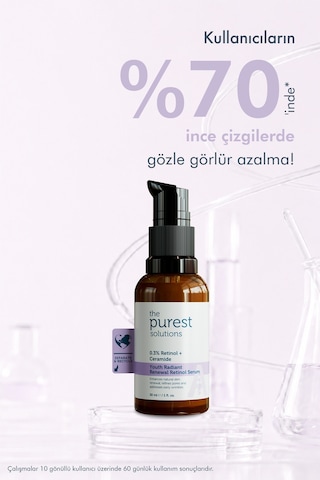 The Purest Solutions Yenileyici ve Yaşlanma Karşıtı Lipozomal Retinol Gece Serumu 20+ 30 ML