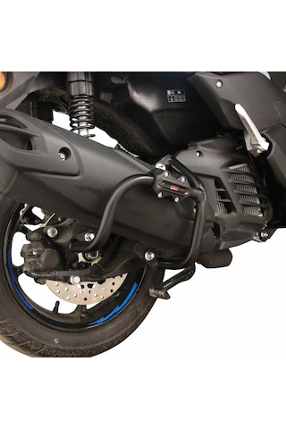 GP Kompozit Yamaha NMAX 125 / 155 2021-2025 Uyumlu Egzoz Koruma Demiri Siyah
