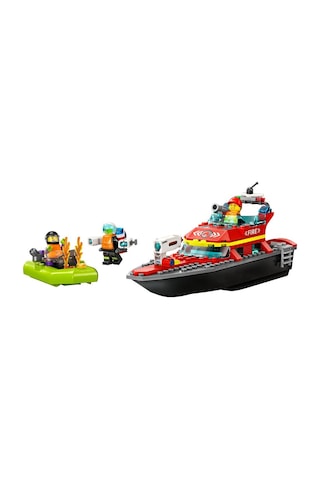LEGO® City İtfaiye Kurtarma Teknesi 60373 5+ Yaratıcı Oyuncak Yapım Seti - 144 Parça