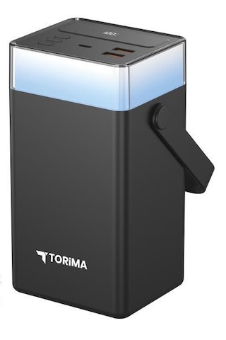 Torima TRM-1061 60.000 mAh Hızlı Şarj Dijital Göstergeli RGB Led Işıklı Powerbank Siyah