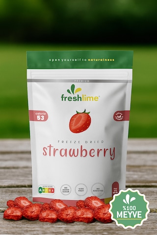 Freshlime Çilek Kuru Meyve Cipsi 15 G