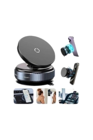 Bfs Güçlü Manyetik Tutuşlu 360 Döner Araç Telefon Tutucu Vakumlu Montajlı
