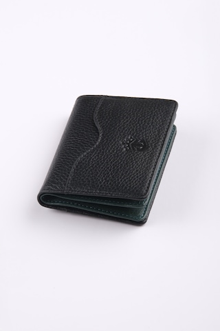 Ancora Leather Hakiki Deri Kartlık-26207 Siyah - Yeşil