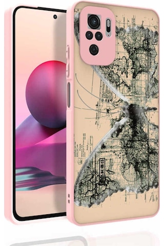Xiaomi Poco M5s Kılıf Desenli Kamera Korumalı Parlak Zore Nora Kapak NO4