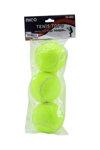 Lunaev 3pcs Tenis Kort Topu Poşetli Kartela Ambalaj