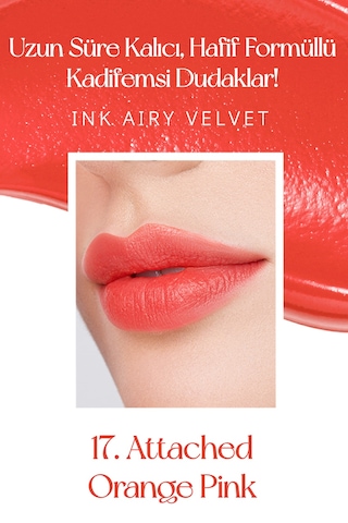 Peripera Ink Airy Velvet Ruj 17 Attached Orange Pink