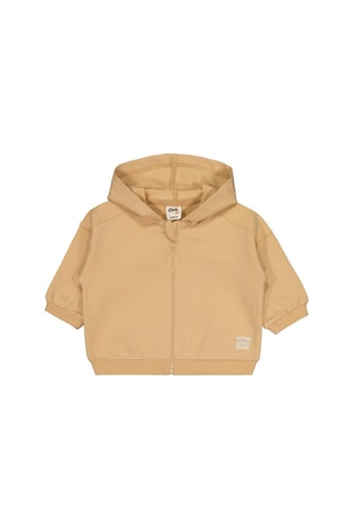 Civil Baby Civil Basic Timeless Kapüşonlu 6-18 Ay Hırka Sütlü Kahve