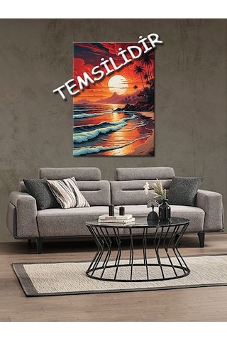 Bedeko İnsan Ve Yılanlar Tasarım Ahşap Tablo 50 Cm X 70 Cm