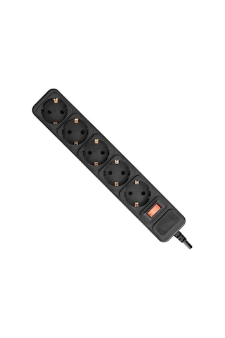 S-link Akım Korumalı Priz 5'li, 1,5 Metre, Siyah - Spg3-j-5 1.5 M