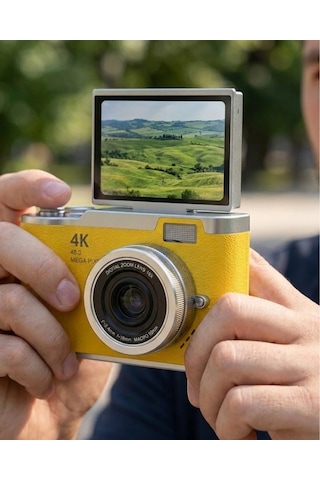 Yeni Nesil Dijital Kamera 48 Mp 4k Video Zoomlu Selfie Ve Vlog Kamera