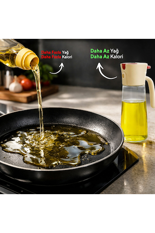 Kumtel 500 Ml Çok Amaçlı Cam Sprey Yağdanlık Hspr-02 Bej