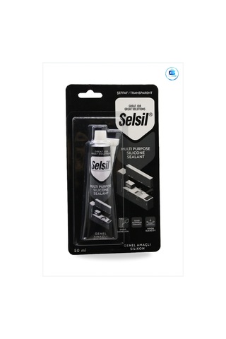 Şeffaf Genel Amaçlı Tüp Silikon 50ml Banyo Mutfak Pencere Sızdırm