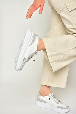 Fox Shoes U540702103 Beyaz Hakiki Deri Spor Ayakkabı Sneakers Beyaz-hakiki Deri Beyaz