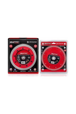 10 Adet Örgülü Turbo İnce Hassas Elmas Kesme Disk Seramik - Taş 180mmx22.2 Max 8.500prm Bx40