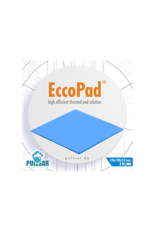 Pullsar Eccopad Thermal Pad 100 x 100 x 2.0 Mm 3.0W/M x K