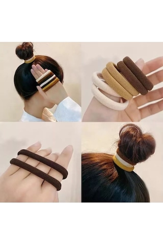 Okavango Kadın "l"boy Kahverengi Tonlar 50li'lastik Toka Seti Çok Renkli