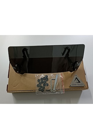 Üniversal Deflektör Rüzgar Saptırıcı Füme Renk Genişlik:350mm X Yükseklik:145mm Uyumlu