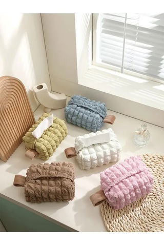 Geeksen Şık Ve Pratik Peçete Kutusu Mutfak Ve Araç İçin Zarif Çözüm Pembe Renk Pembe