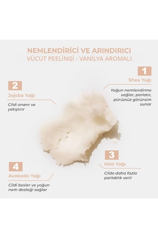 The Bath Factory Vanilya Aromalı Nemlendirici Ve Arındırıcı Vücut Peeling 300 G