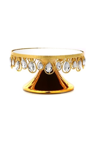 Vitale Nila Gold Ayaklı Tabak 22X11 CM Ak.Hq0010