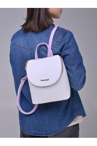 Daniele Patrici Şehir Tipi Deri Sırt Çantası 210533456 Violet