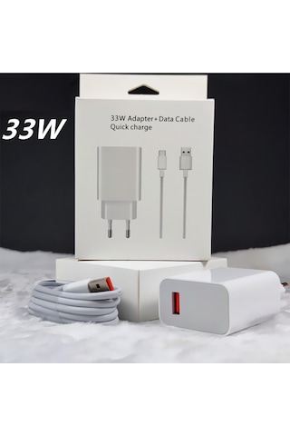 Poco X3 Pro 8gb 256gb Uyumlu 33 Watt Hızlı Şarj Aleti Ve Kablo Set 33 Watt Şarj Cihazı