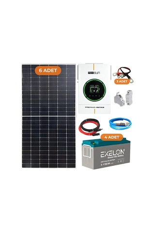Yapısolar 6 Kw Mppt Monofaze Hazır Solar Enerji Paketi