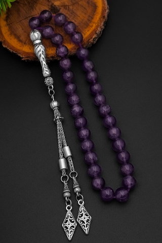 Ametist Tesbih Erkek Doğal Taş Ametist Tesbih 8 Mm Bt023 Mor