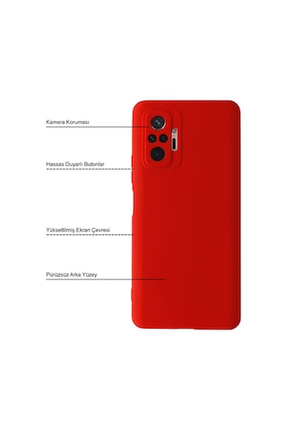 Xiaomi Redmi Note 10 Pro Kılıf İçi Kadife Kamera Korumalı Lansman Silikon Kapak
