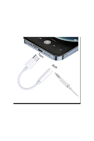 Honor Pad X9 Uyumlu Type-c To 3.5 Mm Jack Kulaklık Çevirici Aux Dönüştürücü Adaptör