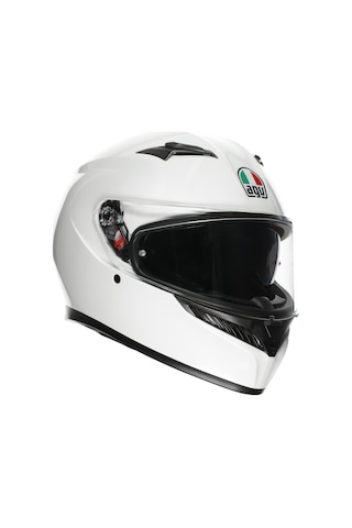 Agv Kask/K3 E2206 Mplk Mono Whıte Configuration Kapalı Kask Beyaz
