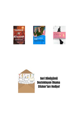 Mandarinler Ciltli + Başkalarının Kanı + Sartre A Mektuplar 1: 1930-1939 + Okuma Sticker'ları