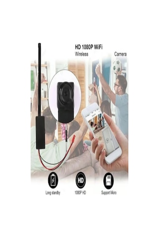 1080p Full Hd Wi-fi Mini Ip Modül Kamera Kesintisiz Güvenlik Ve Uzaktan İzleme
