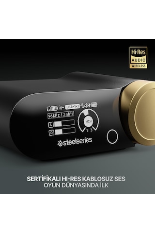 Steelseries Arctis Nova Elite Hi-res Wireless Gaming Kulaklık - Sage Gold