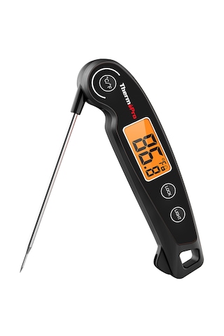 Thermopro TP605B Katlanabilir Problu Profesyonel Gıda Pişirme Termometresi-Siyah