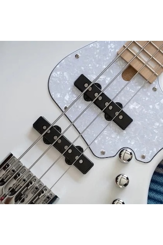 Cort Njs4bk Bas Gitar, 4 Telli, Siyah, Çantalı