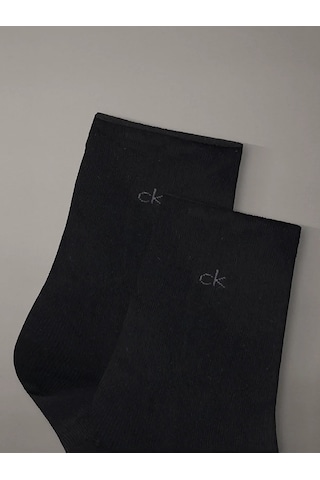 Calvın Kleın Unisex Marka Logolu Günlük Kullanıma Uygun Siyah Çorap C701234368 001