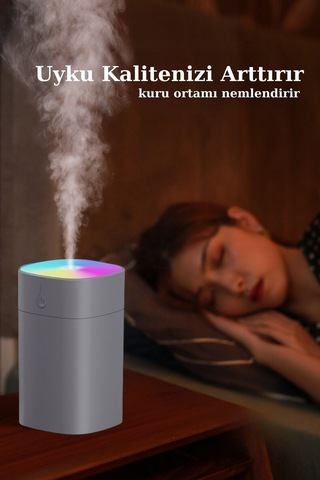 H2o Humidifier 400 Ml Ulrasonik Hava Nemlendirici Buhar Makinesi Ve Aroma Difüzörü H2o 4507