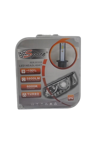 Led Xenon Led Far ampulü 6000Kelvin 11600 Lümen 12V H1