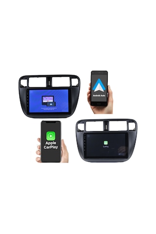 Honda Civic İes 1996-2001 9 inç 8-64 GB PRO Android Carplay Multimedya