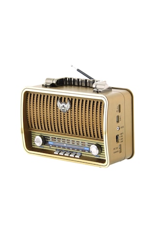 Kemai Md-1909Bt Usb Sd Mp3 Bluetooth Şarjlı Nostaljik Radyo
