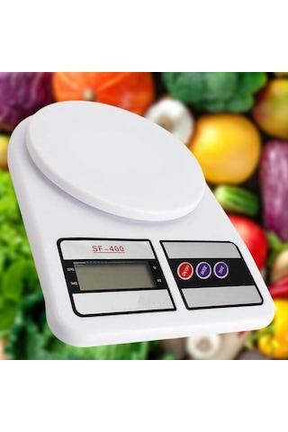 Lcd Ekranlı Dijital Hassas Mutfak Terazisi Tartısı Baskülü Antrasit - Mavi - Siyah
