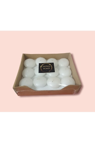 Yüzen Mum 24 Lü Paket Beyaz Yüzen Mum 24 Lü Paket Beyaz