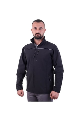Eser - Softshell Yönetici Montu - Siyah