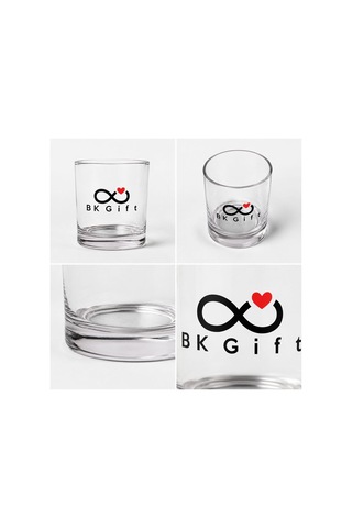 Logonuza Özel 10 Adet 300 Ml Şeffaf Cam Viski Bardağı Kurumsal Hediye Ve Promosyon Seti