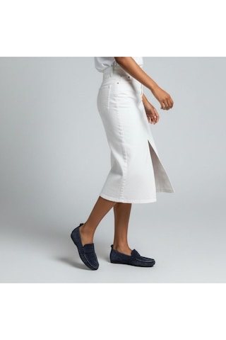 Ne&ve Shoes Lacivert Süet Hakiki Deri Astarsız Esnek Kadın Günlük Şık Ve Rahat Loafer