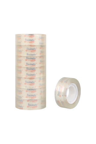 Jeemson 18mm 30y 8'li Paket Transparan Ofis/öğrenci El Kesimli Bant - Okul Ve Büro Gereci 8