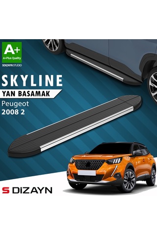 S-dizayn Peugeot 2008 2 Skyline Krom Yan Basamak 183 Cm 2020 Üzeri A+ Kalite