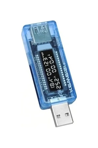 Usb Voltmetre Ampermetre Led Gösterge Gerilim Ölçer