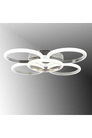 Tt304-4+1-kr-3renk Yuv. Tt Ayd. 3renk Krom Kaplama 5 Li Led Avize Krom